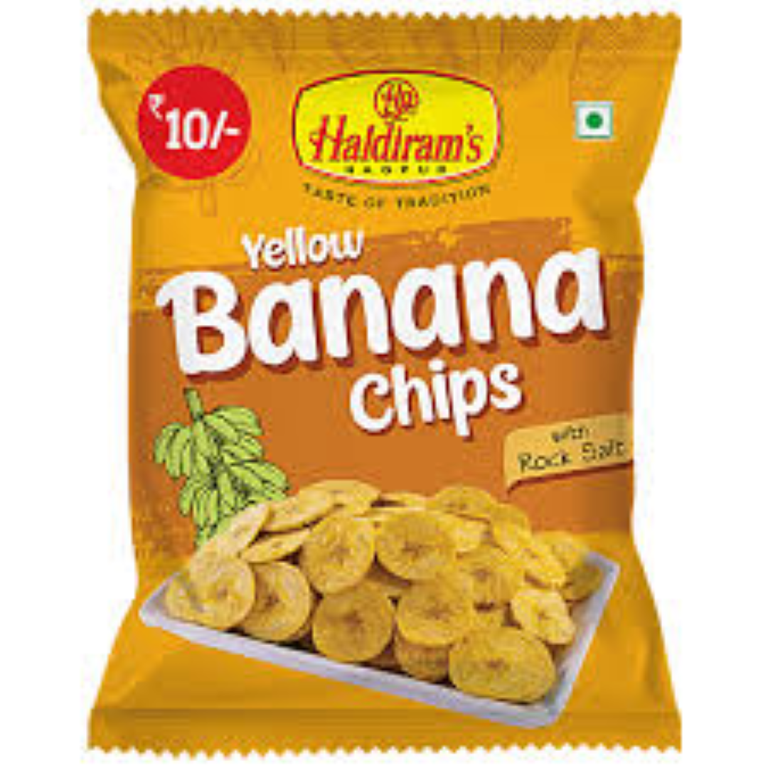 HALD.YELLOW BANANA CHIPS SALTED 100G